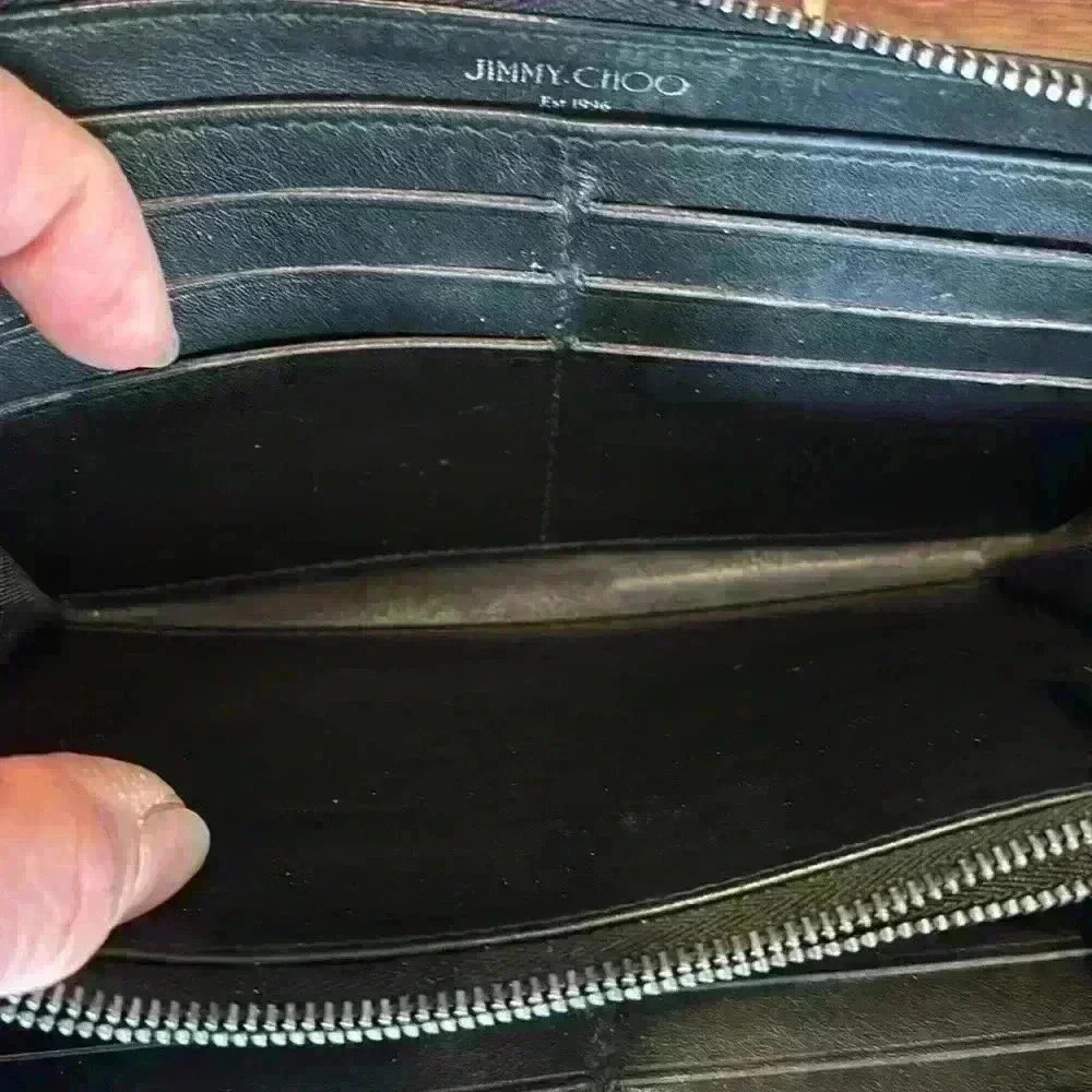 Jimmy Choo Carnaby Star Studded Zippy Wallet - Picture 5 of 9